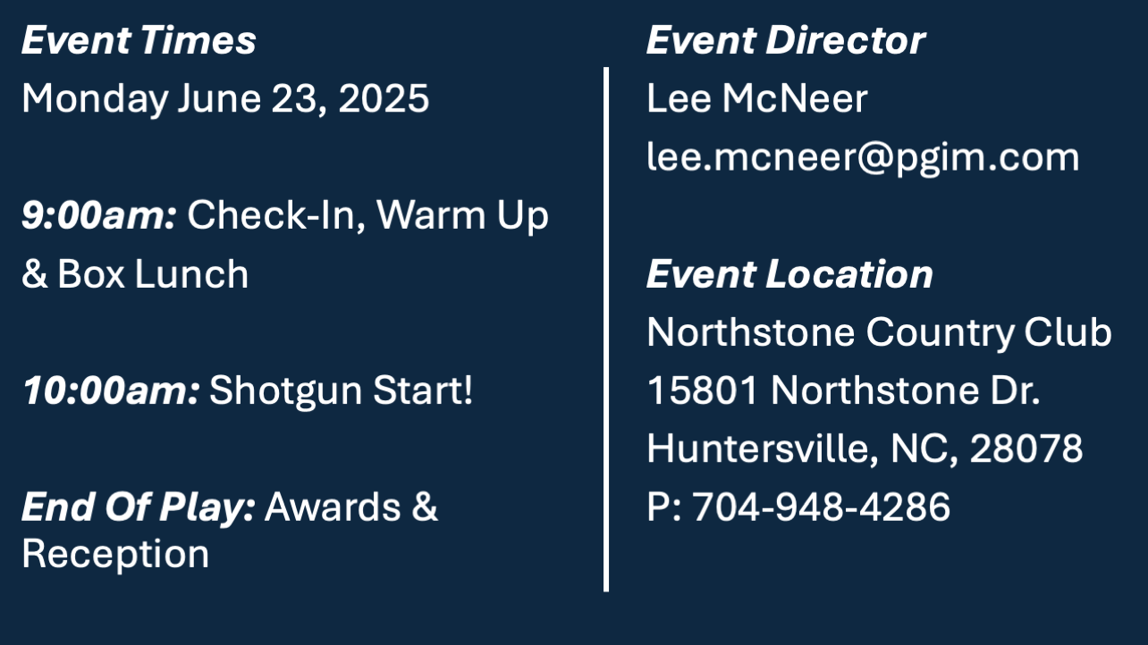 Golf Event Info Golf Event Info