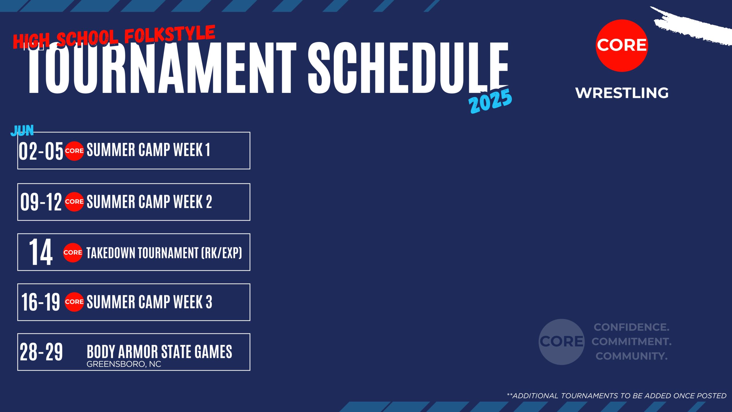 EXP SCHEDULE EXP SCHEDULE